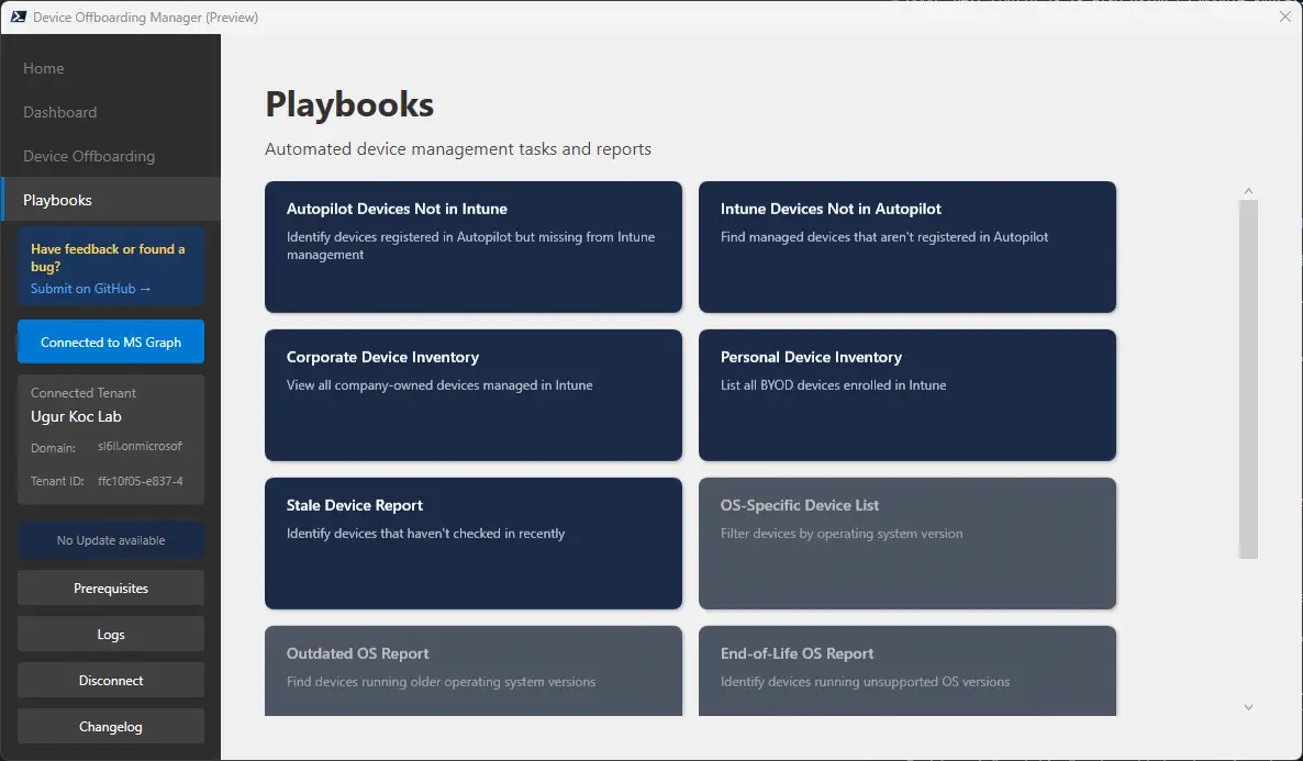Automated Playbooks